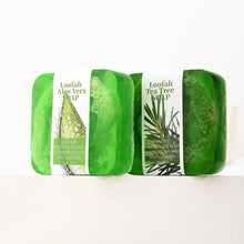 S+100g Tea Tree Natural Soap Bar Bath Whitening Exfoliating Skin Whitening Handmade Loofah Soap