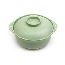 Kitchen Household Tableware Solid Color Lunch Tray Dishes Soup Bowl Lid Dinnerware Pure Natural Wheat Straw Bowls Tools